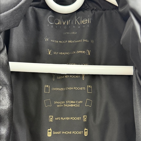 Calvin Klein Performance Black Hooded Puffer Jacket - Picture 12 of 13